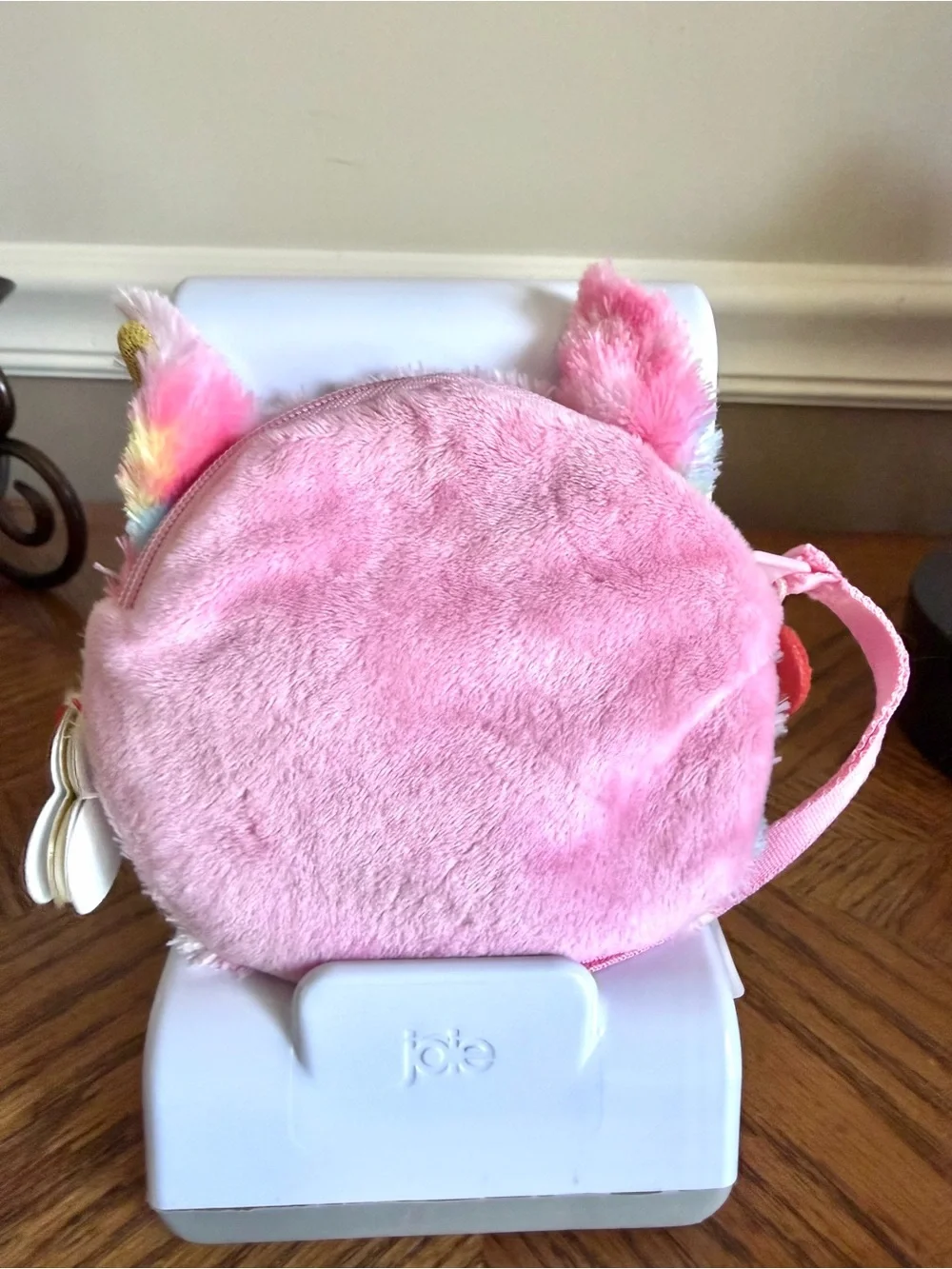 🎅🏻 SALE Ty NWT FANTASIA Pink Multicolor Unicorn Wristlet Coin Pouch Plush NWT